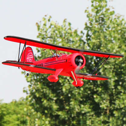 Dynam Red Waco YMF-5D V2 4S RC Biplane 1.3m Wingspan