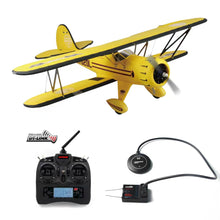 One-Click Return Home Dynam Waco YMF-5D V2 Gul Biplan SRTF-Pro med GAVIN-8CH TX og SR86A-G GPS Autopilot Modtager