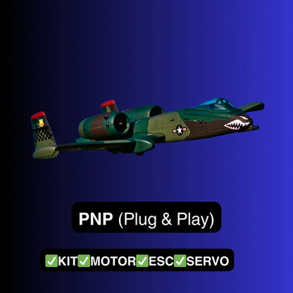 Dynam A-10 Thunderbolt II V2 Green 4S Twin 64mm RC EDF Jet