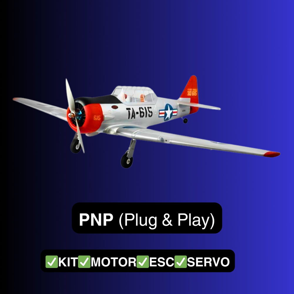 Dynam AT-6 Texan V3 4S RC Warbird 1.4m Wingspan w/3 Flaps