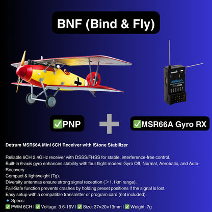 Dynam 1.3m Albatros D.Va V2 4S RC WW1 Warbird Biplane