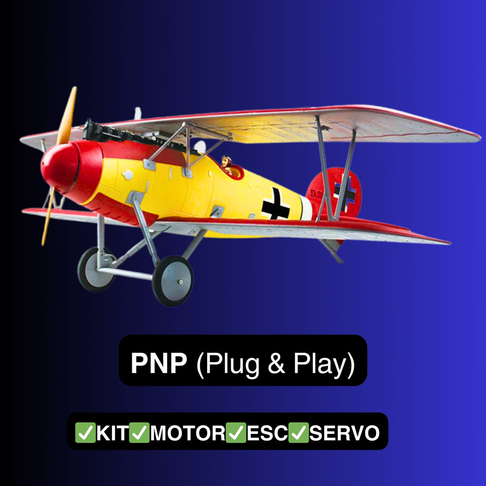 Dynam 1.3m Albatros D.Va V2 4S RC WW1 Warbird Biplane
