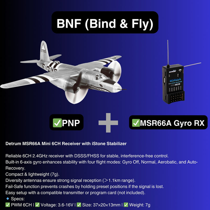 Dynam B-26 Marauder 4S RC Twin Warbird 1.5m w/ Flaps