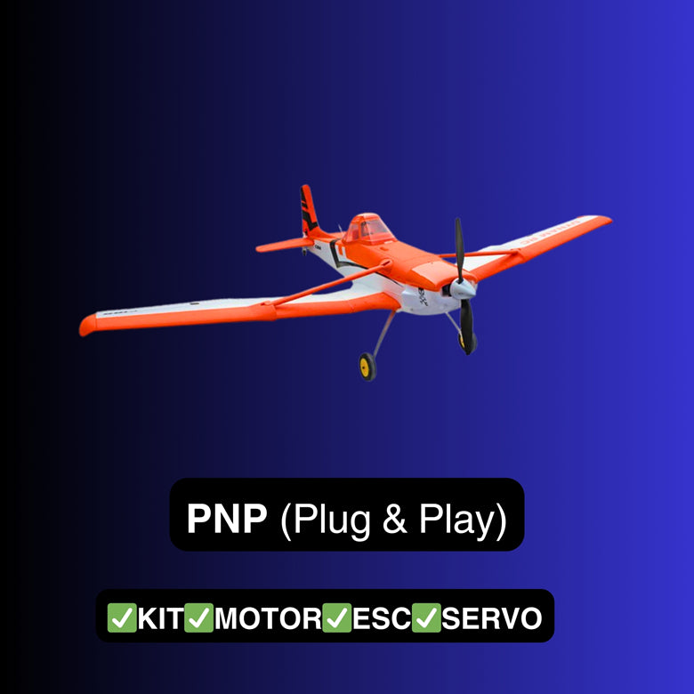 Dynam Cessna 188 Crop Duster V2 Orange 4S RC Scale Airplane 1.5m w/ Flaps