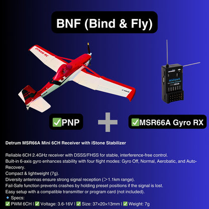 Dynam 1.5m Cessna 188 Crop Duster V2 Red 4S RC Scale Airplane w/ Flaps