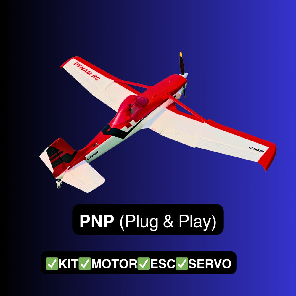 Dynam 1.5m Cessna 188 Crop Duster V2 Red 4S RC Scale Airplane w/ Flaps
