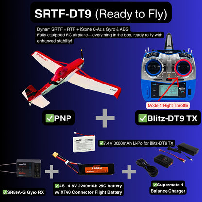 Dynam 1.5m Cessna 188 Crop Duster V2 Red 4S RC Scale Airplane w/ Flaps