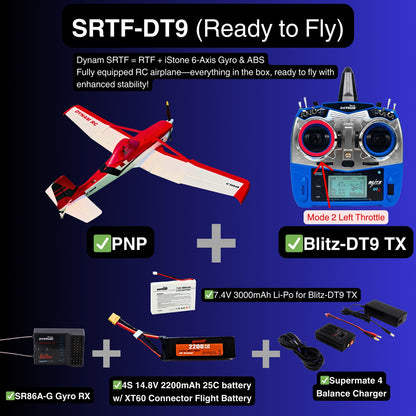 Dynam 1.5m Cessna 188 Crop Duster V2 Red 4S RC Scale Airplane w/ Flaps