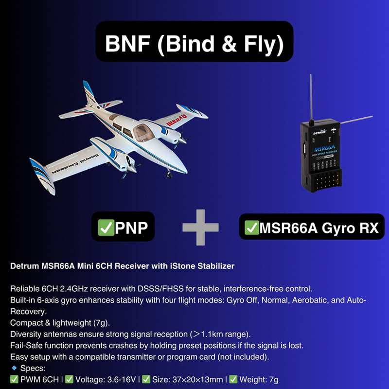 Dynam 1.3m Cessna 310 Grand Cruiser V2 Blue Twin-Motor RC Scale Airplane