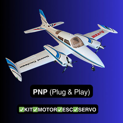 Dynam 1.3m Cessna 310 Grand Cruiser V2 Blue Twin-Motor RC Scale Airplane