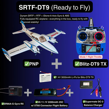 Dynam 1.3m Cessna 310 Grand Cruiser V2 Blue Twin-Motor RC Scale Airplane
