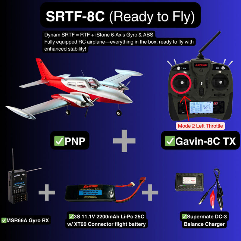 Dynam Cessna 310 Grand Cruiser V2 Red Twin Motor RC Scale Airplane 1.3m