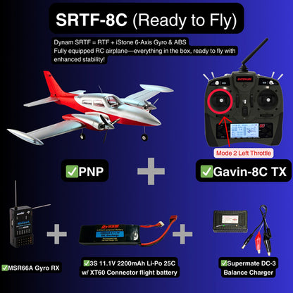 Dynam Cessna 310 Grand Cruiser V2 Red Twin Motor RC Scale Airplane 1.3m