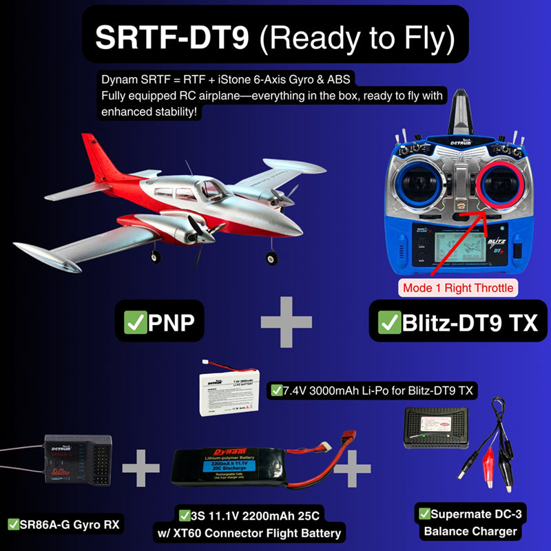Dynam Cessna 310 Grand Cruiser V2 Red Twin Motor RC Scale Airplane 1.3m