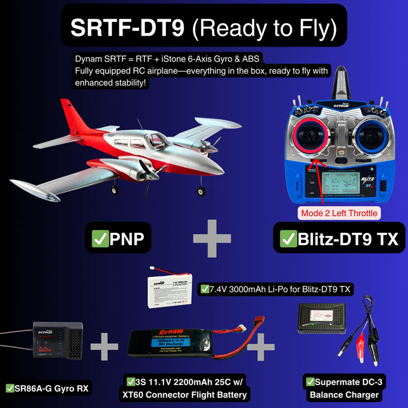 Dynam Cessna 310 Grand Cruiser V2 Red Twin Motor RC Scale Airplane 1.3m