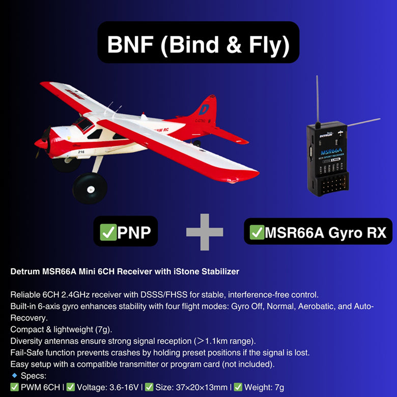 Dynam DHC-2 Beaver V2 Red 4S Sea/Land STOL RC Float Plane 1.5m w/ Flaps