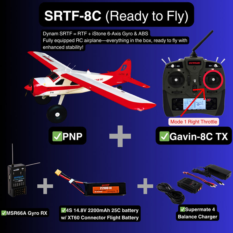 Dynam DHC-2 Beaver V2 Red 4S Sea/Land STOL RC Float Plane 1.5m w/ Flaps