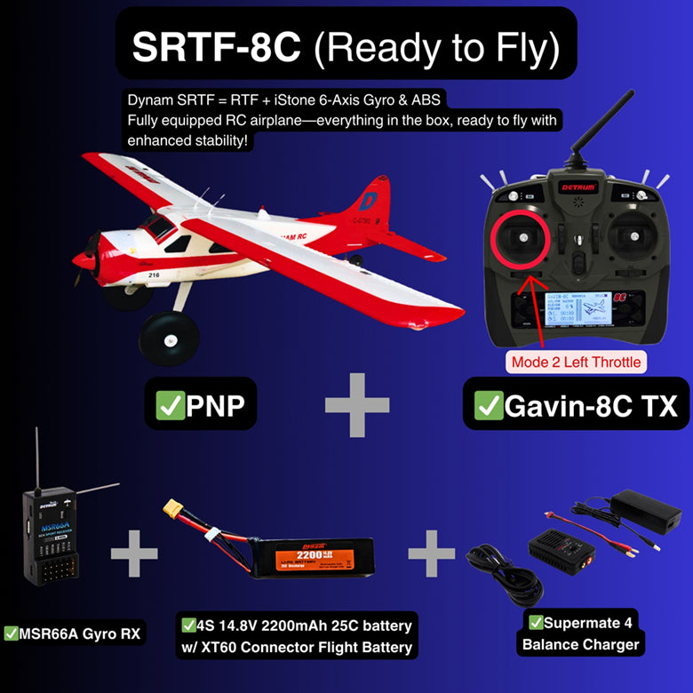 Dynam DHC-2 Beaver V2 Red 4S Sea/Land STOL RC Float Plane 1.5m w/ Flaps