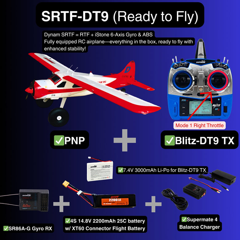 Dynam DHC-2 Beaver V2 Red 4S Sea/Land STOL RC Float Plane 1.5m w/ Flaps