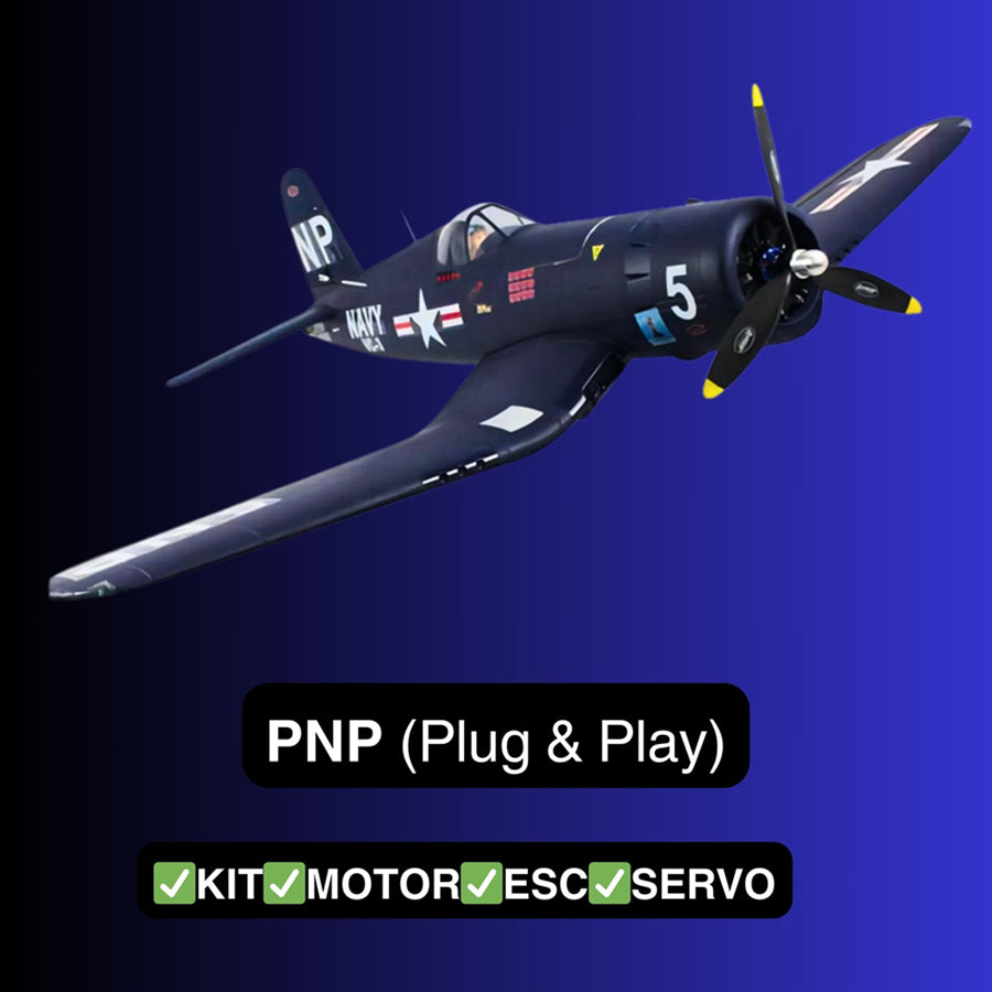 Dynam 1.3m F4U Corsair V2 4S RC Warbird w/ Flaps