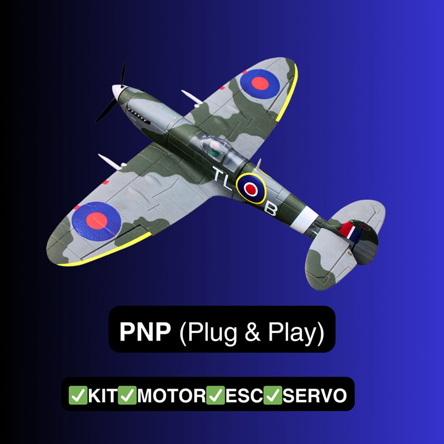Dynam 900mm Mini Spitfire V2 RC Warbird Wingspan