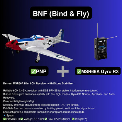 Dynam P-51 Mustang V2 Fred Glover RC Warbird 1.2m Wingspan
