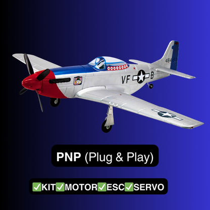 Dynam P-51 Mustang V2 Fred Glover RC Warbird 1.2m Wingspan
