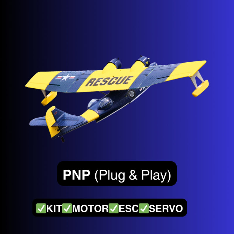 Dynam 1.5m PBY Catalina V2 Blue Twin-Engine RC Float Plane