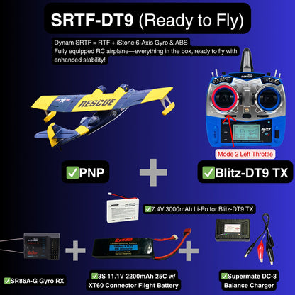 Dynam 1.5m PBY Catalina V2 Blue Twin-Engine RC Float Plane