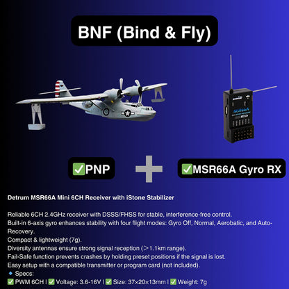Dynam 1.5m PBY Catalina V2 Grey Twin Engine RC Float Plane