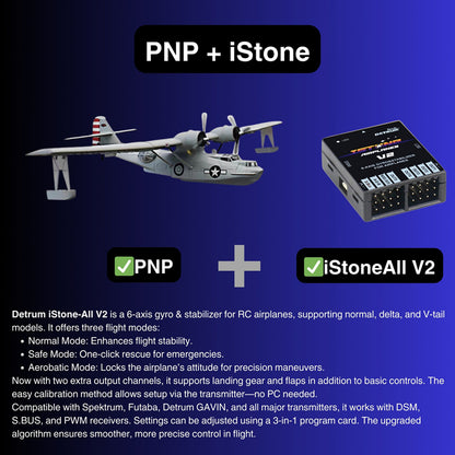 Dynam 1.5m PBY Catalina V2 Grey Twin Engine RC Float Plane