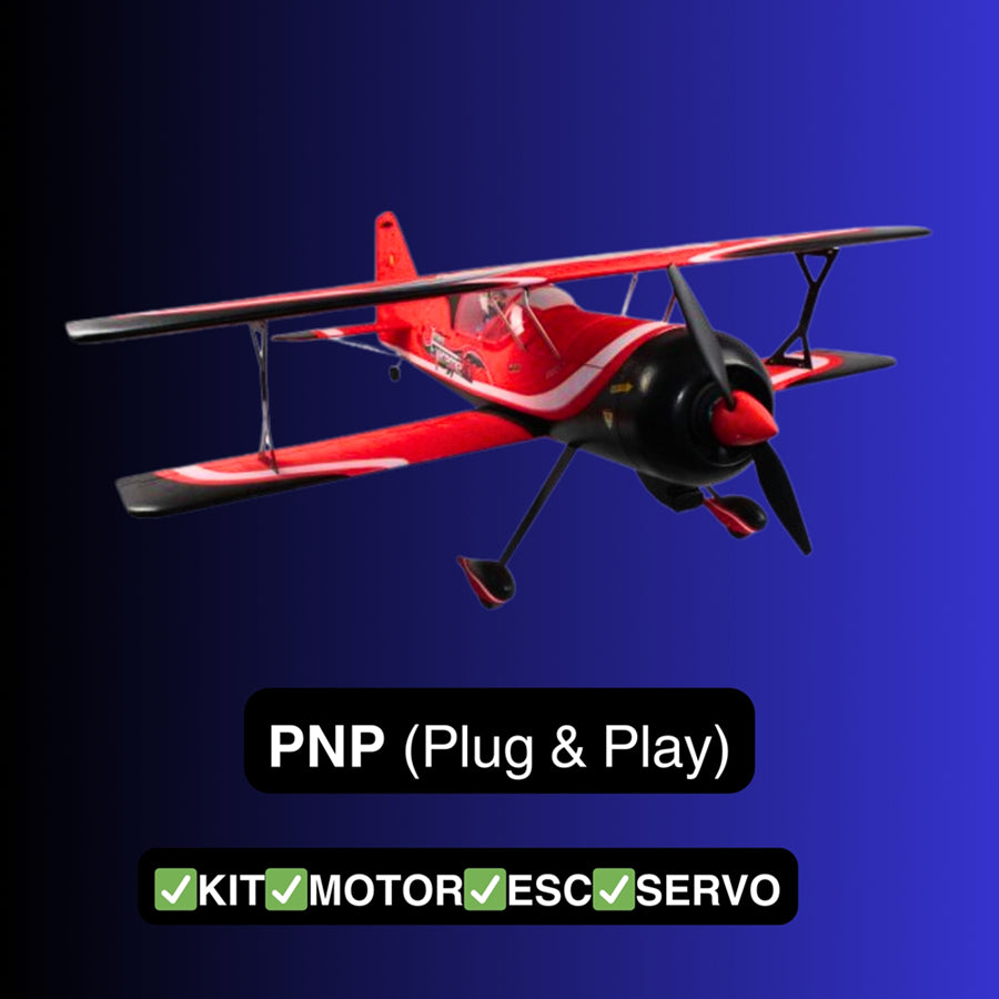 Dynam 1.2m Pitts Python Model 12 Red 4S RC 3D Aerobatic/Sport Biplane