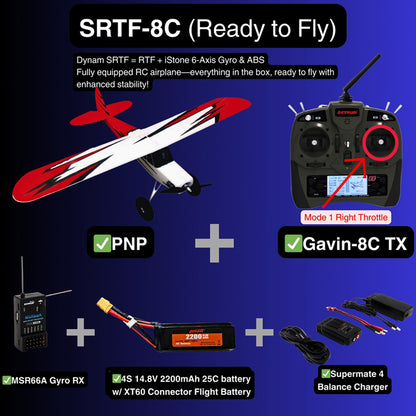 Dynam 1.5m Primo RC Starter Trainer Red STOL Bigfoot 4S w/ Flaps