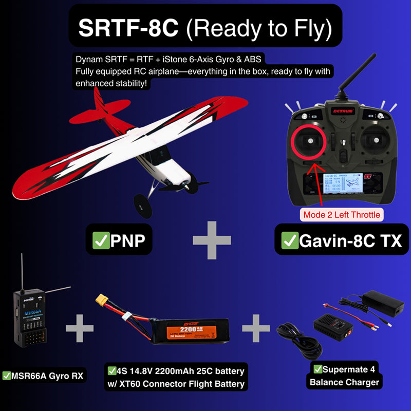Dynam 1.5m Primo RC Starter Trainer Red STOL Bigfoot 4S w/ Flaps