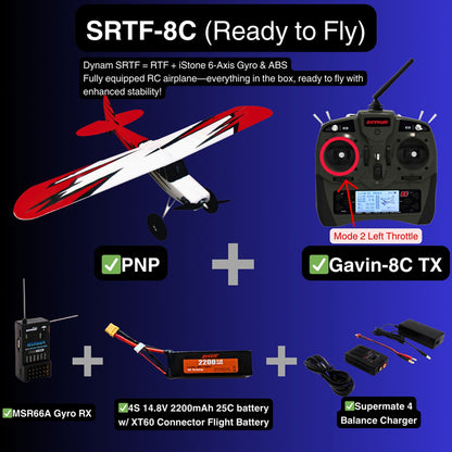Dynam 1.5m Primo RC Starter Trainer Red STOL Bigfoot 4S w/ Flaps