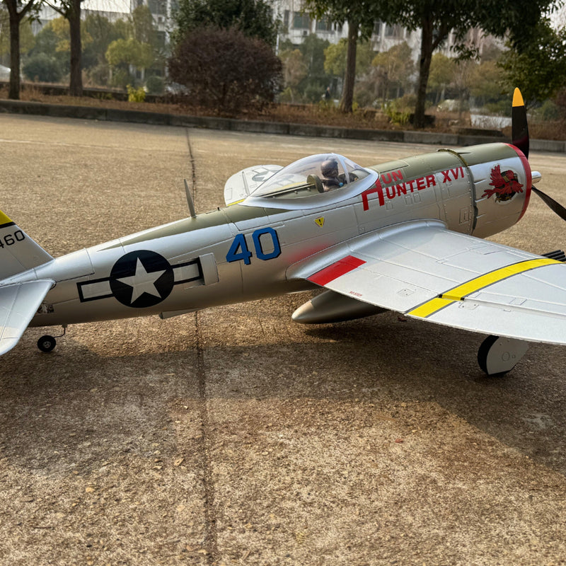 Dynam P-47D Thunderbolt V2 Hun Hunter XVI 4S RC Warbird 1.22m w/ Flaps