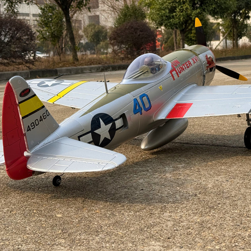 Dynam P-47D Thunderbolt V2 Hun Hunter XVI 4S RC Warbird 1.22m w/ Flaps