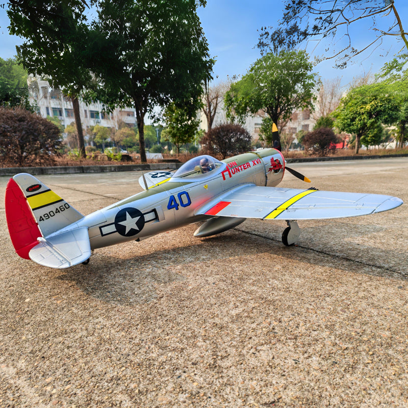 Dynam P-47D Thunderbolt V2 Hun Hunter XVI 4S RC Warbird 1.22m w/ Flaps