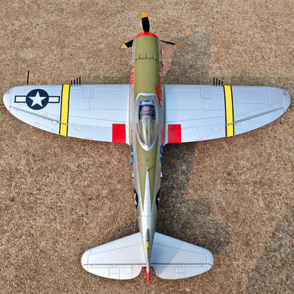 Dynam P-47D Thunderbolt V2 Hun Hunter XVI 4S RC Warbird 1.22m w/ Flaps