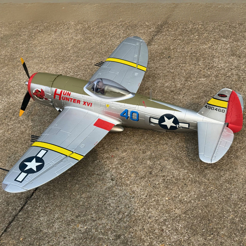 Dynam P-47D Thunderbolt V2 Hun Hunter XVI 4S RC Warbird 1.22m w/ Flaps