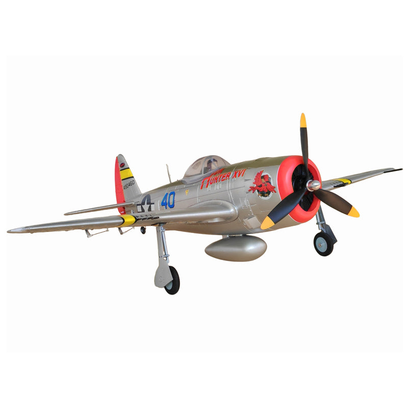 Dynam P-47D Thunderbolt V2 Hun Hunter XVI 4S RC Warbird 1.22m w/ Flaps