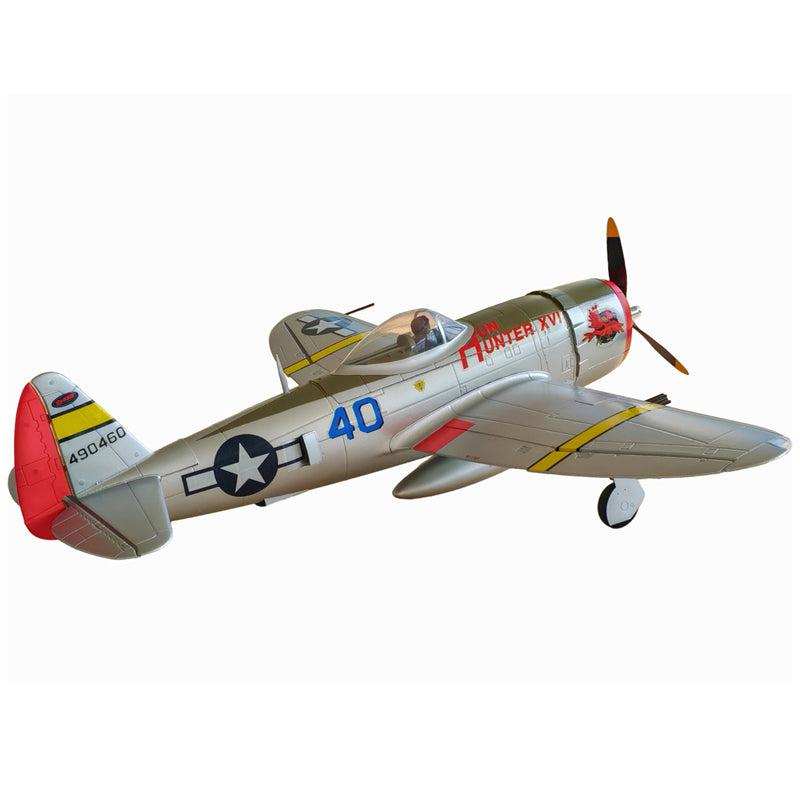 Dynam P-47D Thunderbolt V2 Hun Hunter XVI 4S RC Warbird 1.22m w/ Flaps