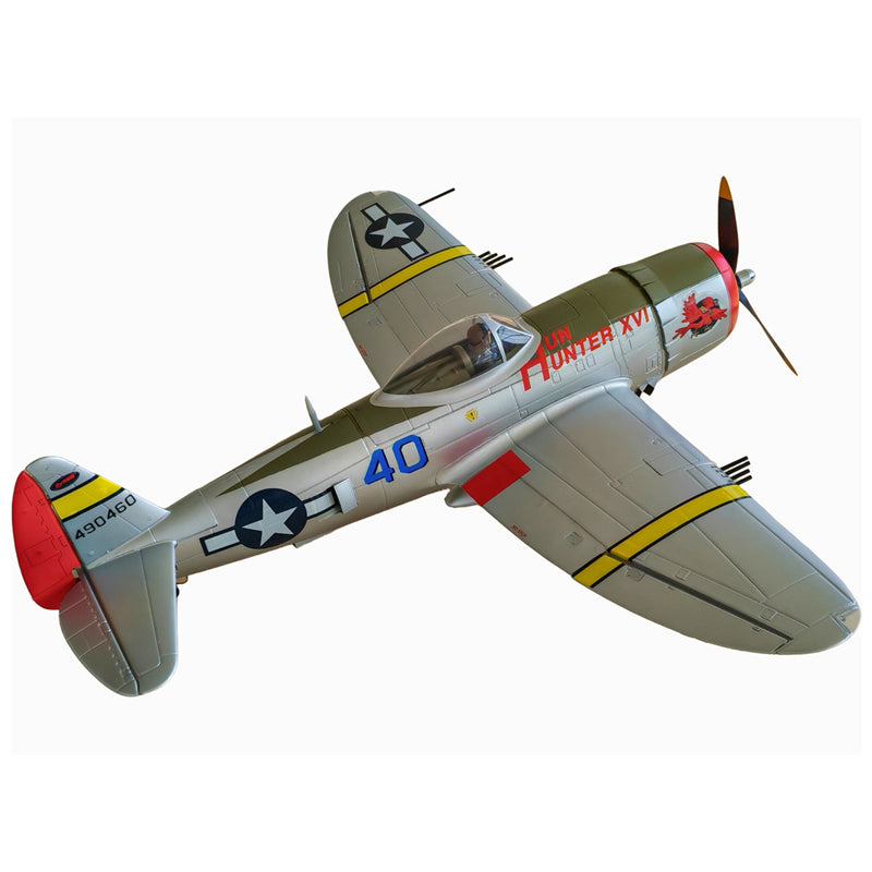 Dynam P-47D Thunderbolt V2 Hun Hunter XVI 4S RC Warbird 1.22m w/ Flaps
