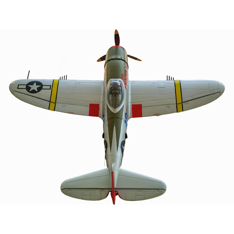Dynam P-47D Thunderbolt V2 Hun Hunter XVI 4S RC Warbird 1.22m w/ Flaps