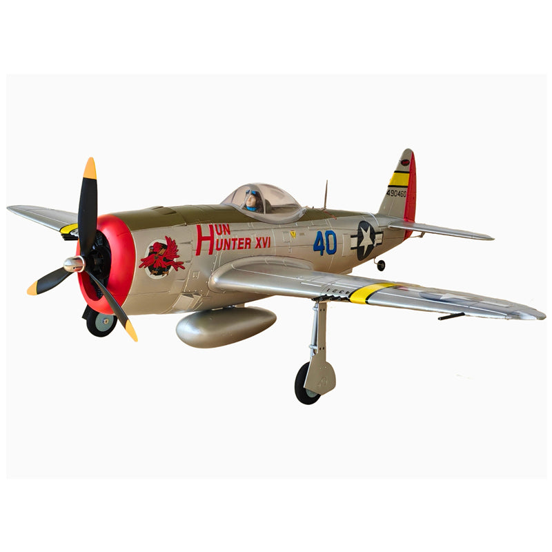 Dynam P-47D Thunderbolt V2 Hun Hunter XVI 4S RC Warbird 1.22m w/ Flaps