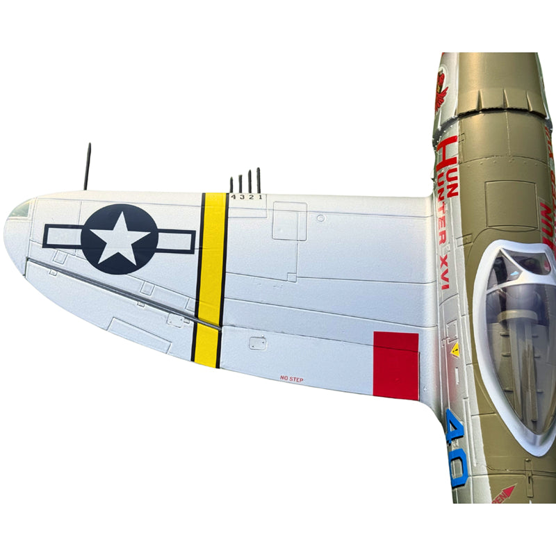 Dynam P-47D Thunderbolt V2 Hun Hunter XVI 4S RC Warbird 1.22m w/ Flaps