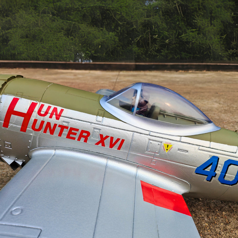 Dynam P-47D Thunderbolt V2 Hun Hunter XVI 4S RC Warbird 1.22m w/ Flaps