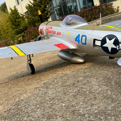 Dynam P-47D Thunderbolt V2 Hun Hunter XVI 4S RC Warbird 1.22m w/ Flaps