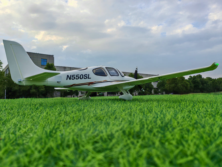 Dynam Cirrus SR22 V3 White Trainer 3S/4S  RC Scale Aircraft 1.4m