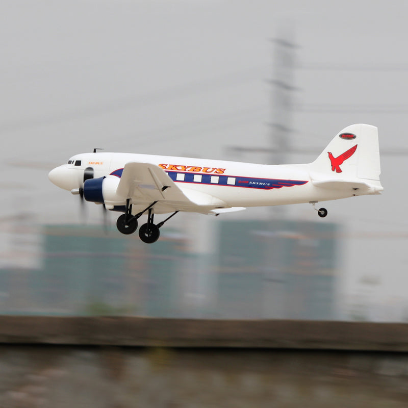 Dynam DC-3 Skybus White RC Warbird 1.5m Wingspan